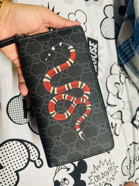 gucci kingsnake wallet|gucci kingsnake wallet used.